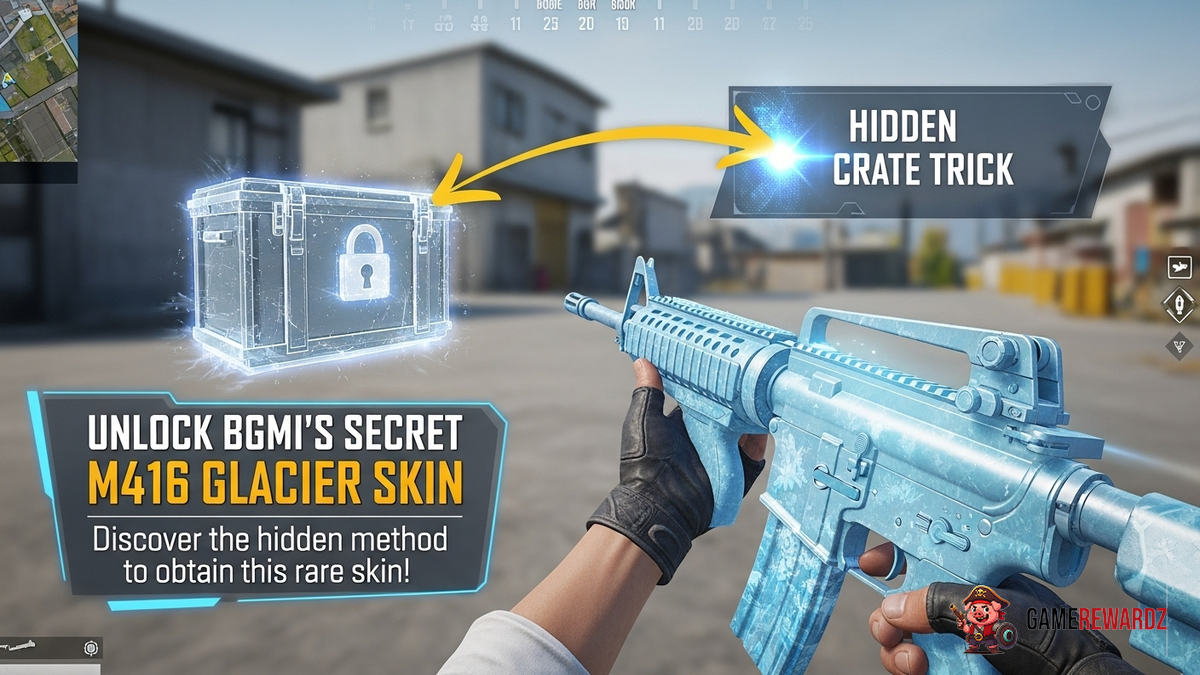 Unlock BGMI&#039;s Secret M416 Glacier Skin with This Hidden Crate Trick.